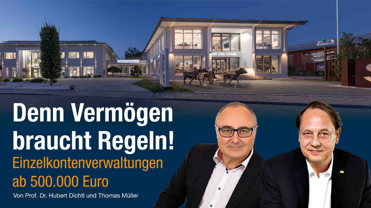 Denn Vermögen braucht Regeln! Einzelkontenverwaltungen ab 500.000 Euro von Prof. Dr. Hubert Dichtl und Thomas Müller